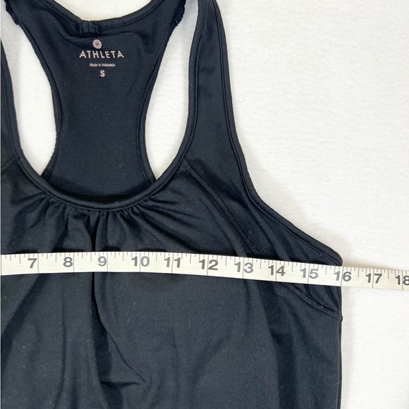 ATHLETA Black Tinker Tank Built in Bra Cinched Bottom Activewear Yoga Size Small - Picture 11 of 11